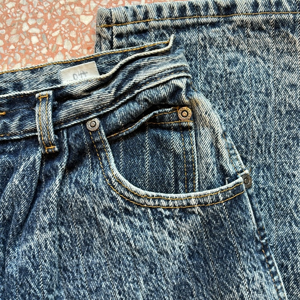 Vintage 1980’s Sasson Acid/Stone Washed High Waisted Pinstriped Jeans - Picture 6 of 16